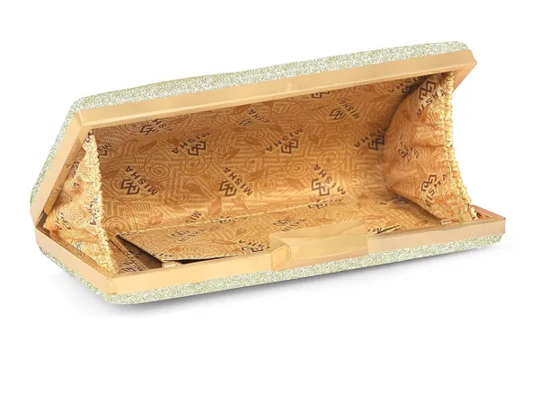 Gold_Shimmer_Grace_Clutch_Bag_With_Crystal_Leaf_Accent,_Glitter_Finish,_And_Detachable_Chain_For_Women_&_Girls_(22_X_8_X_15_Cm)