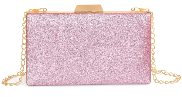 Pink_Shimmer_Grace_Clutch_Bag_With_Crystal_Leaf_Accent,_Glitter_Finish,_And_Detachable_Chain_For_Women_&_Girls_(22_X_8_X_15_Cm)