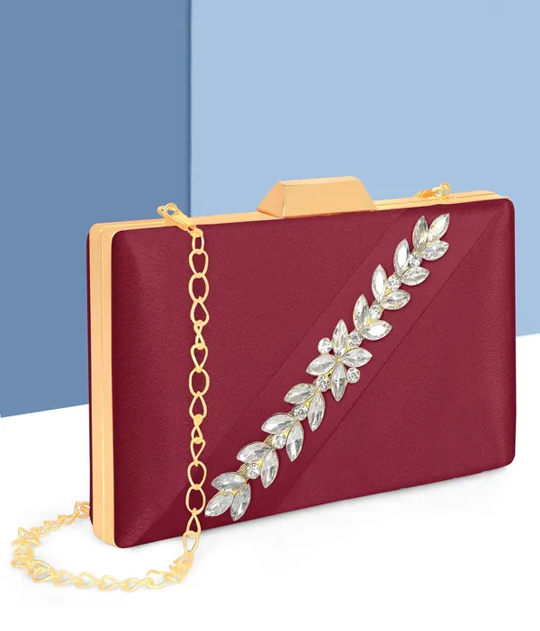 Maroon_Radiance_Cross_Diamond_Satin_Sling_Bag_For_Women_&_Girls_(22_X_10_X_15_Cm)