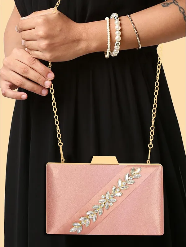 Peach_Radiance_Cross_Diamond_Satin_Sling_Bag_For_Women_&_Girls_(22_X_10_X_15_Cm)