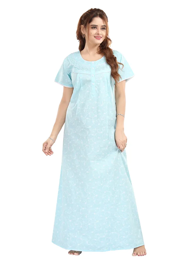 cotton night dress online india Cotton Women Plus Size Nighty Indian Printed Nightwear Sleepwear Night Gown  Maxi