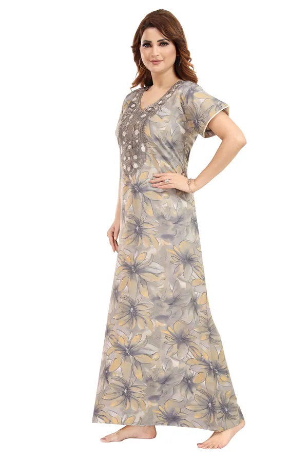 Slate_Cotton_Blend__Nighty_for_Women