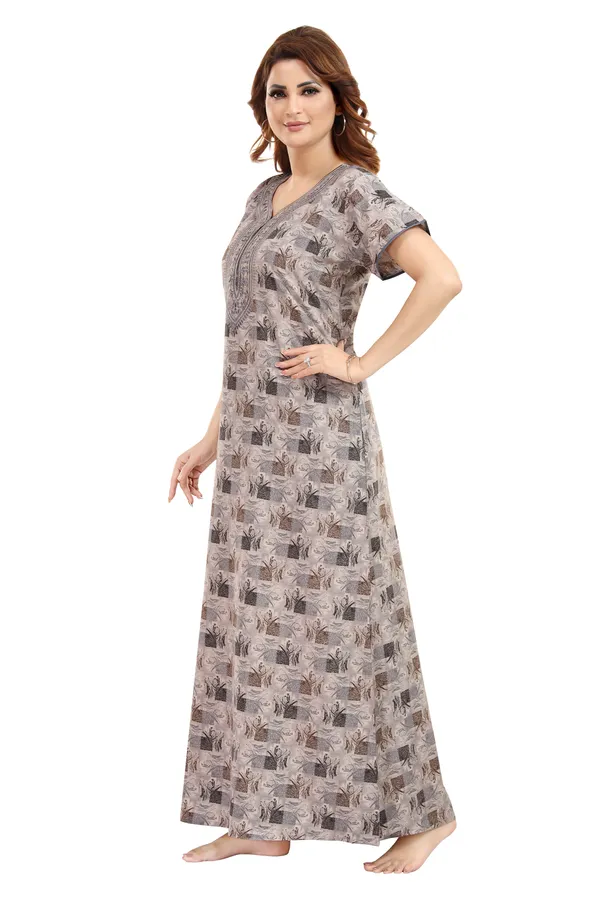 Slate_Cotton_Blend__Nighty_for_Women