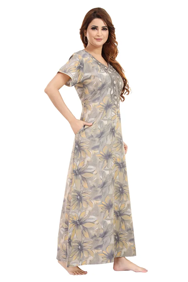 Slate_Cotton_Blend__Nighty_for_Women