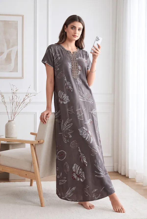 Stone_dust_floral_alpine_A-line_neck_embroidery_nighty_for_womens