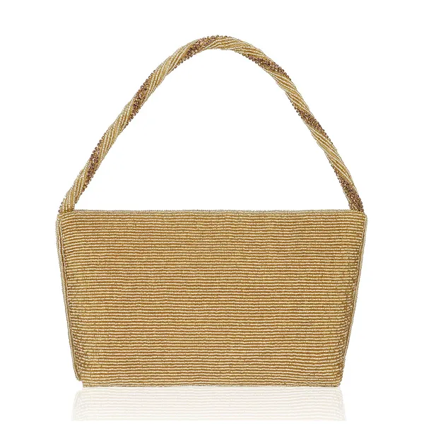 Gold_Talia_Mosaic_Beaded_Zari_Hand_Work_Handbag_For_Women_&_Girls_(23_X_5.5_X_12.5_Cm)