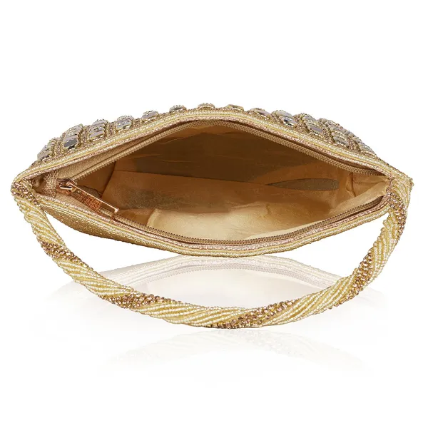 Gold_Talia_Mosaic_Beaded_Zari_Hand_Work_Handbag_For_Women_&_Girls_(23_X_5.5_X_12.5_Cm)