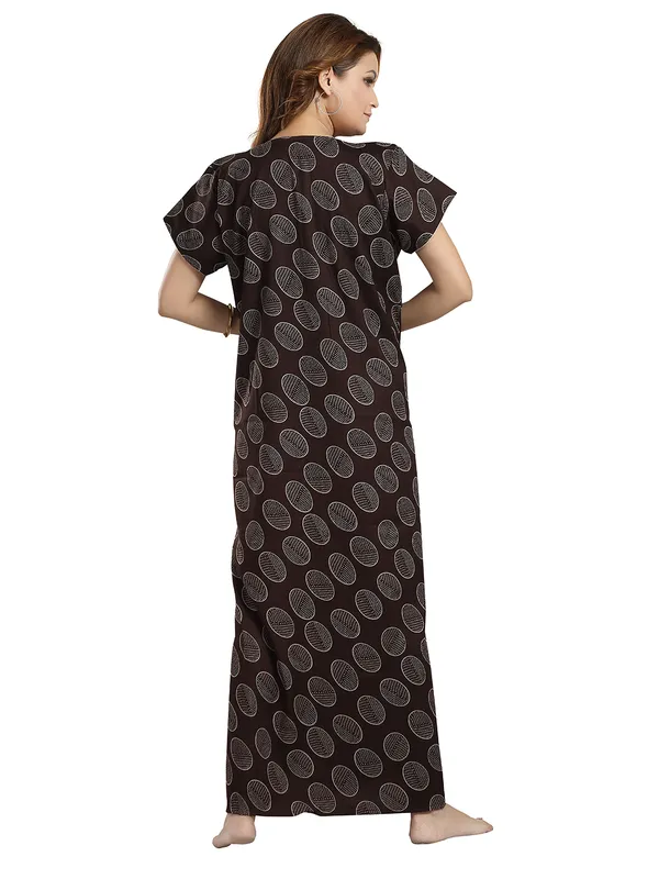 Brown_Abstract_print_Alpine_Night_Dress_For_Ladies