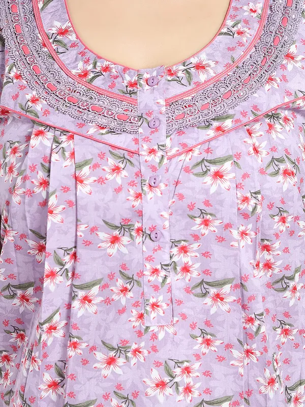 Purple_Floral_Cotton_Night_Dress_For_Ladies