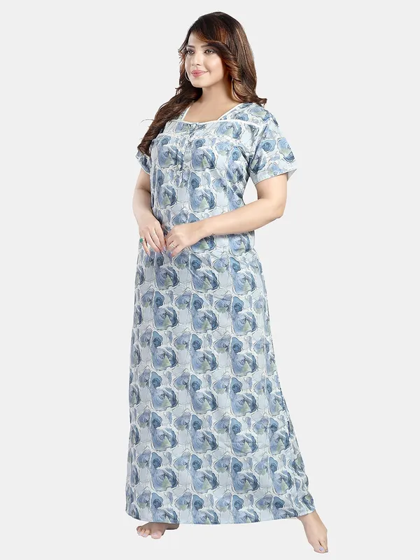 Blue_Cotton_Blend__Nighty_for_Women
