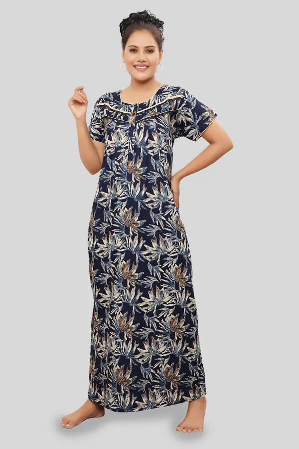 Navy_Cotton_Nighty_for_Women