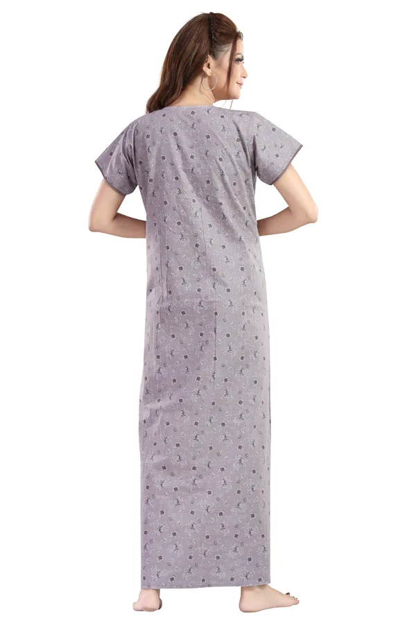 Mauve_Floral_Cotton_Night_Dress_For_Ladies