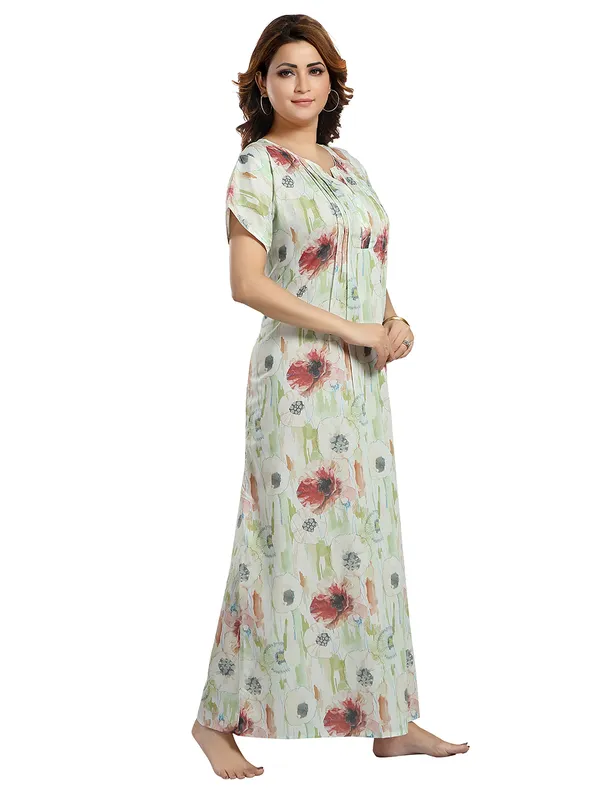 Green_Cotton_Blend__Nighty_for_Women