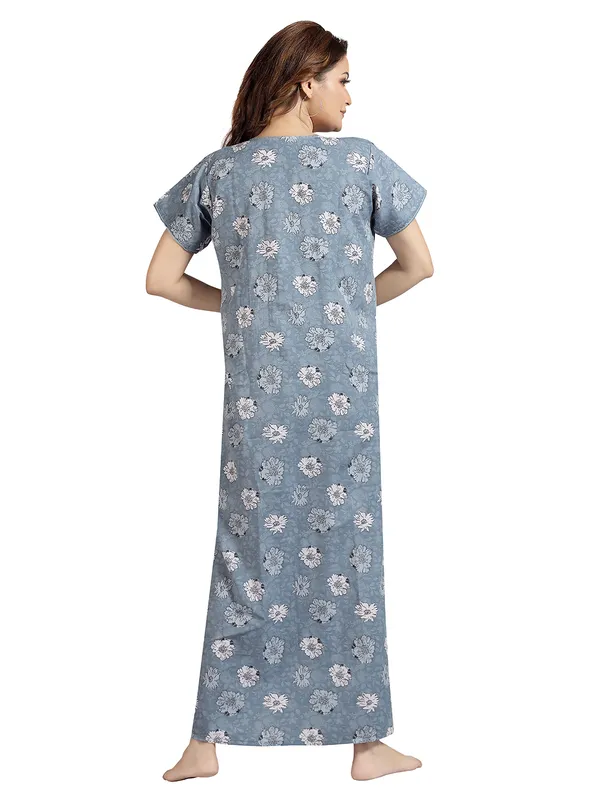 Grey_Cotton_Blend__Nighty_for_Women
