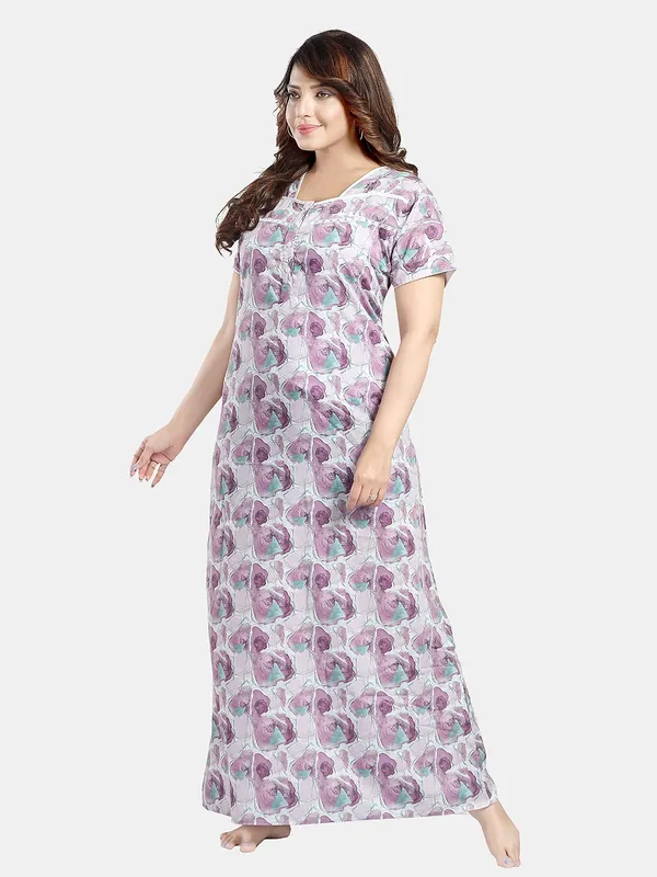 Purple_Cotton_Blend__Nighty_for_Women