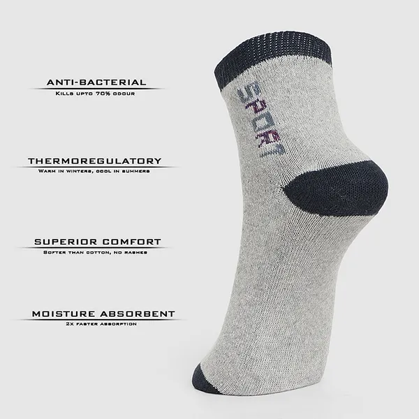 MJE_Men_&_Women_Ankle_Length_Multicolor_Cotton_Self_Design_Ankle_Length_Socks_For_Unisex(Pack_of_6)