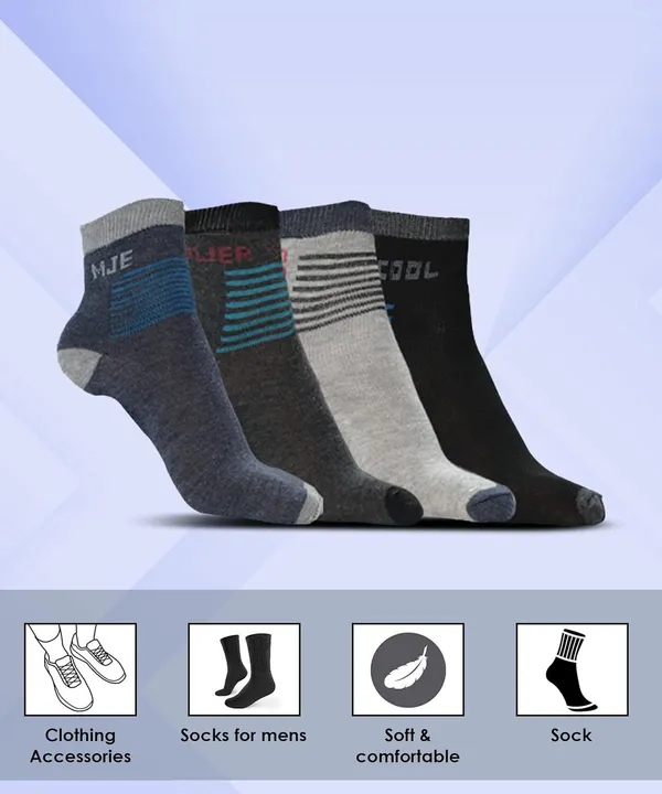 Multicolor_Cotton_Ankle_Length_Socks_For_Men