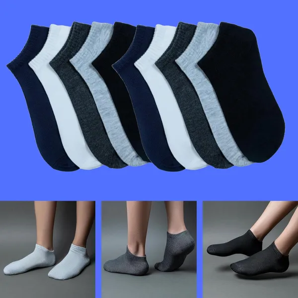 Multicolor_Cotton_Ankle_Length_Socks_For_Men
