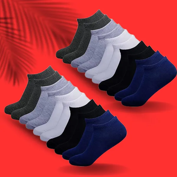 Multicolor_Cotton_Ankle_Length_Socks_For_Men