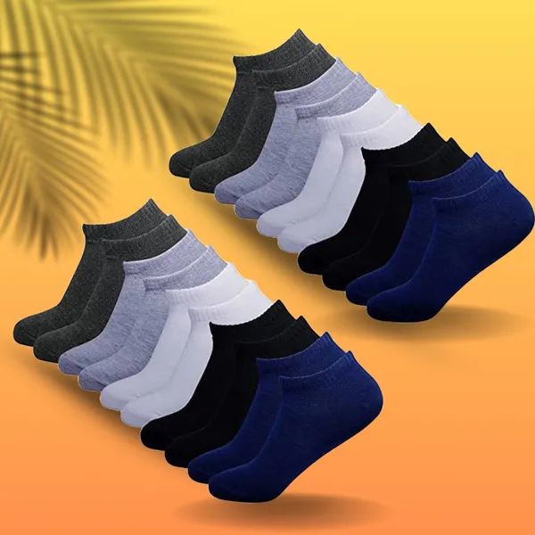 Multicolor_Cotton_Ankle_Length_Socks_For_Men