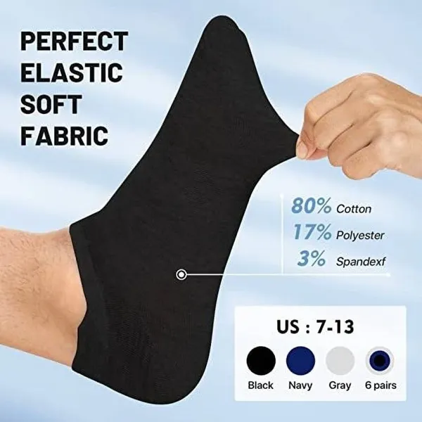 Multicolor_Cotton_Ankle_Length_Socks_For_Men