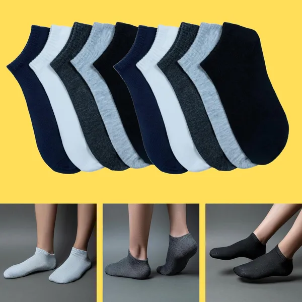 Multicolor_Cotton_Ankle_Length_Socks_For_Men