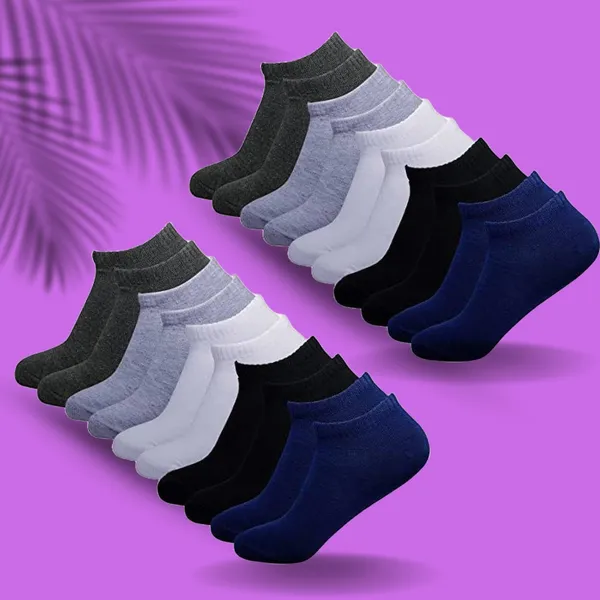 Multicolor_Cotton_Ankle_Length_Socks_For_Men