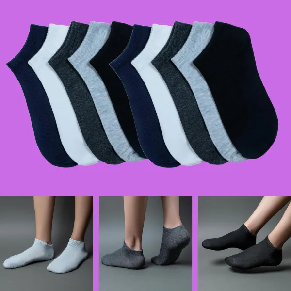 Multicolor_Cotton_Ankle_Length_Socks_For_Men