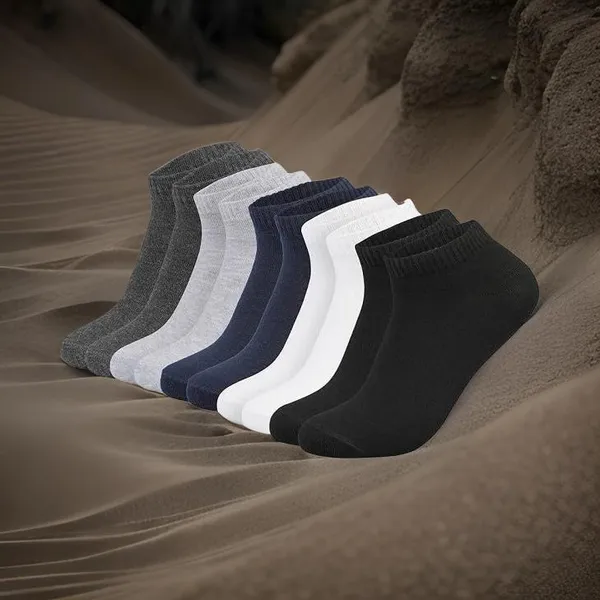 Multicolor_Cotton_Ankle_Length_Socks_For_Men