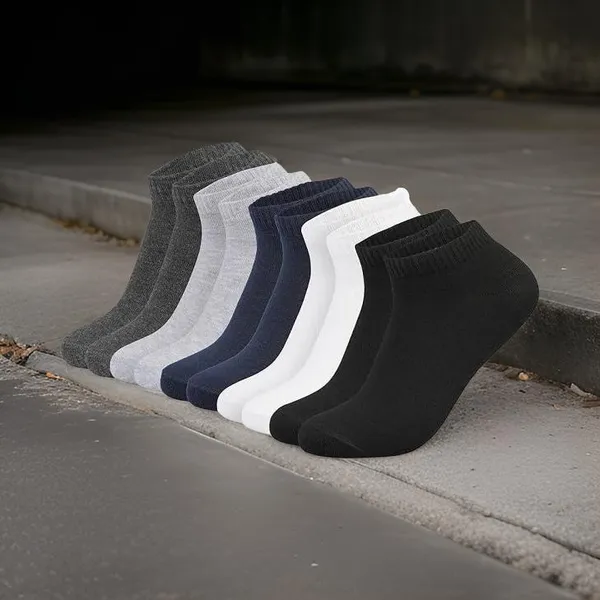 Multicolor_Cotton_Ankle_Length_Socks_For_Men