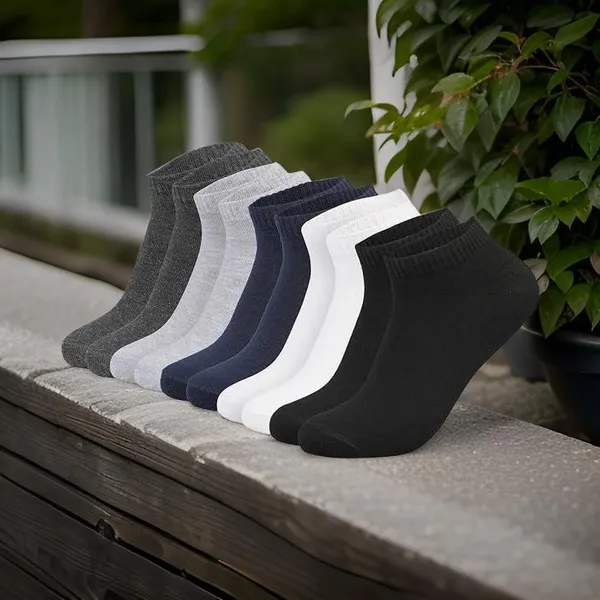 Multicolor_Cotton_Ankle_Length_Socks_For_Men