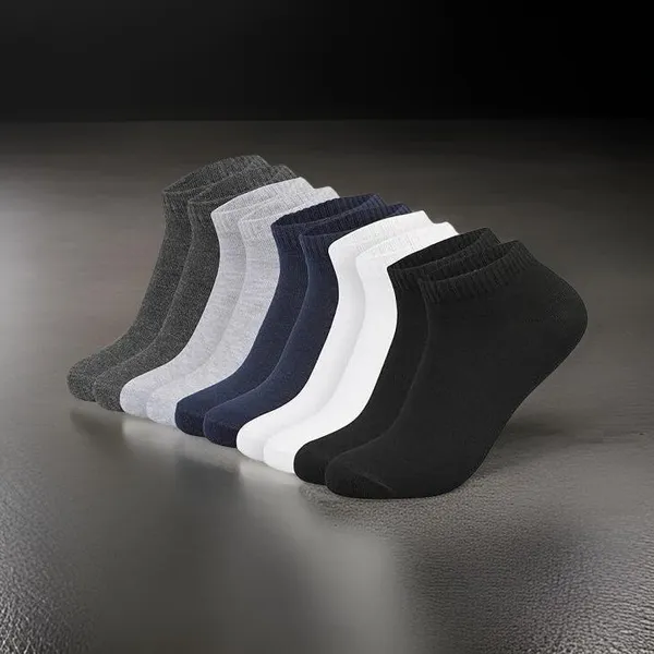 Multicolor_Cotton_Ankle_Length_Socks_For_Men