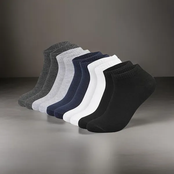 Multicolor_Cotton_Ankle_Length_Socks_For_Men
