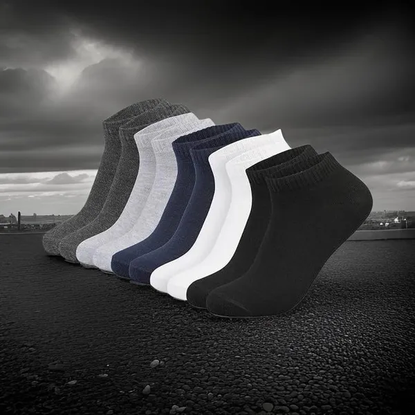 Multicolor_Cotton_Ankle_Length_Socks_For_Men