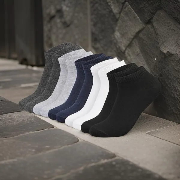 Multicolor_Cotton_Ankle_Length_Socks_For_Men