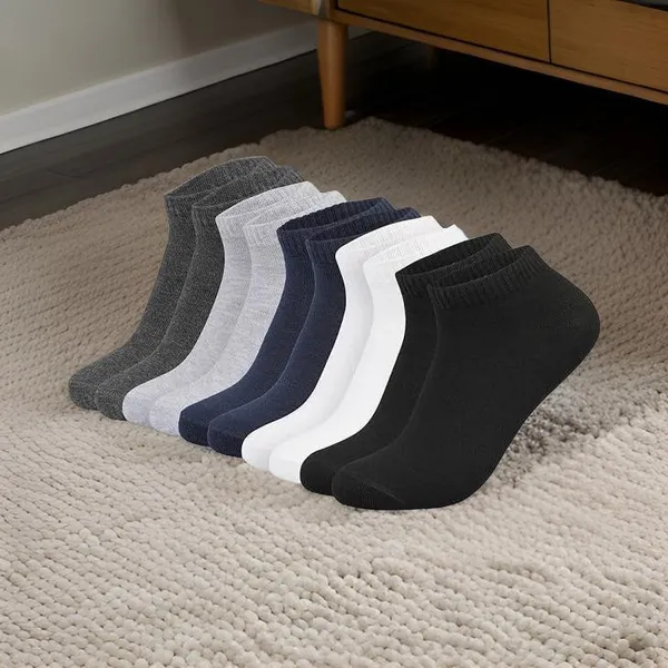 Multicolor_Cotton_Ankle_Length_Socks_For_Men