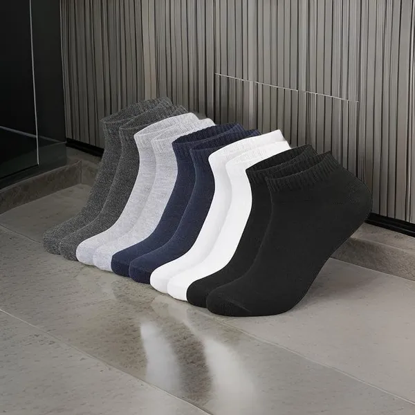 Multicolor_Cotton_Ankle_Length_Socks_For_Men