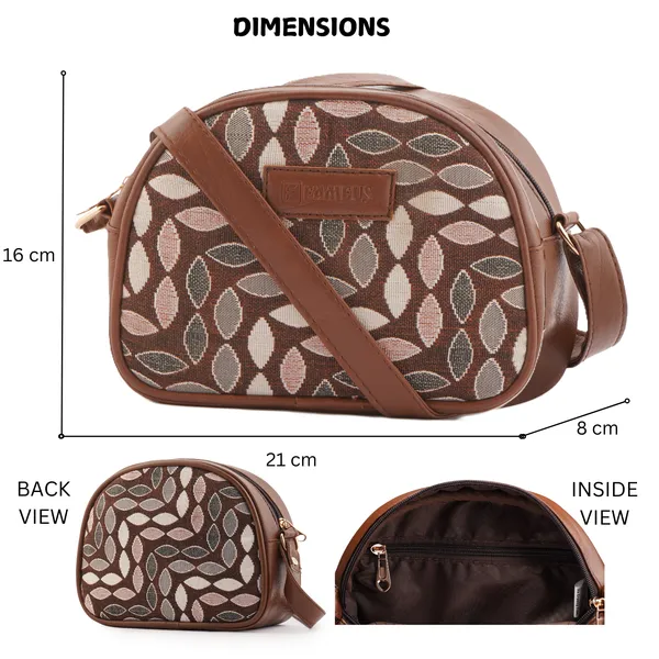 Leaf_Print_Leatherette_Jute_Sling_Bag_For_Women