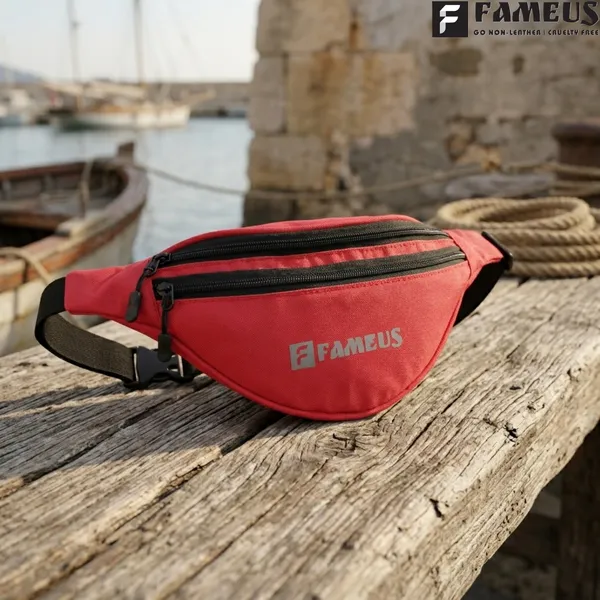 Red_Polyester_Waist_Pouch_For_Men_&_Women