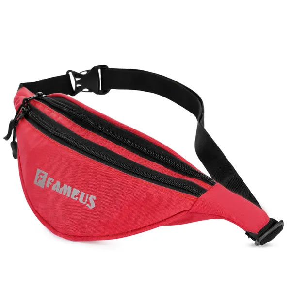 Red_Polyester_Waist_Pouch_For_Men_&_Women