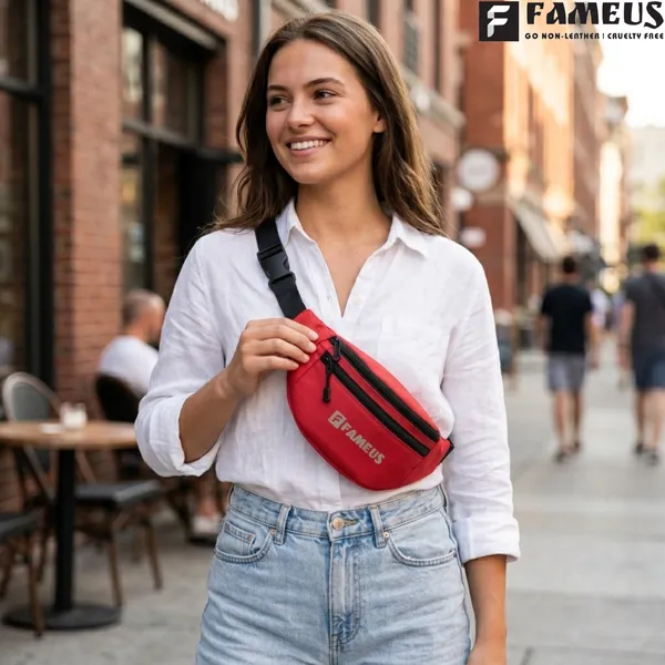 Red_Polyester_Waist_Pouch_For_Men_&_Women