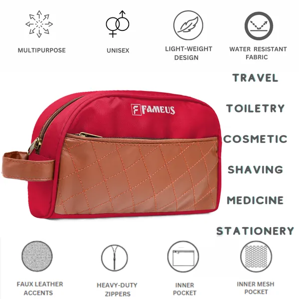 Red_Polyester_Daily_Use_&_Travel_Toiletry_Bag_For_Men_&_Women
