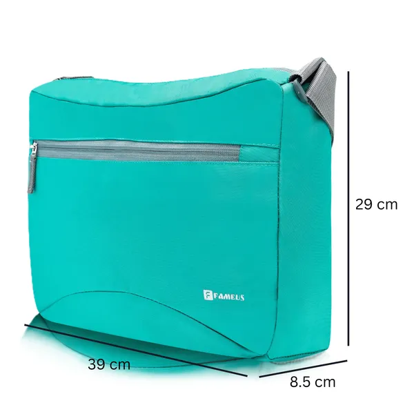 Aqua_Green_Polyester_Messenger_Bag_For_Men_&_Women_(_13_L_)