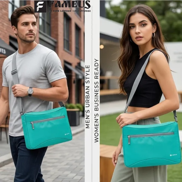 Aqua_Green_Polyester_Messenger_Bag_For_Men_&_Women_(_13_L_)