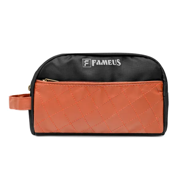 Black_Polyester_With_Faux_Leather_Daily_Use_&_Travel_Toiletry_Bag_For_Men_&_Women