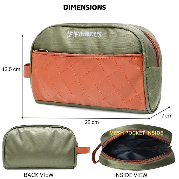 Olive_Polyester_With_Faux_Leather_Daily_Use_&_Travel_Toiletry_Bag_For_Women_&_Men