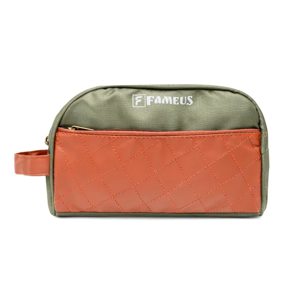 Olive_Polyester_With_Faux_Leather_Daily_Use_&_Travel_Toiletry_Bag_For_Women_&_Men