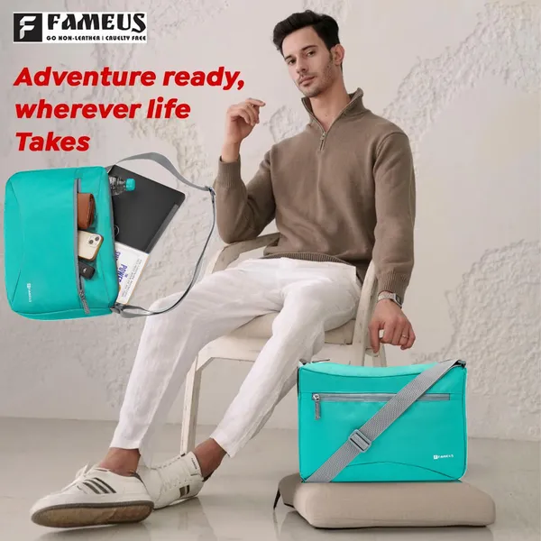 Aqua_Green_Polyester_Messenger_Bag_For_Men_&_Women_(_13_L_)