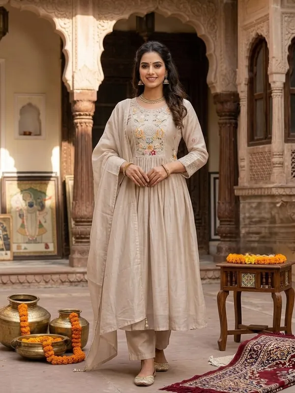 Beige_Embroidered_Anarkali_Kurta_Pant_Set_with_Dupatta