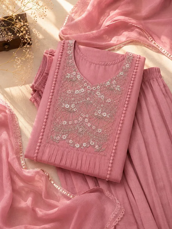 Blush_Pink_Embroidered_Premium_Mul_Chanderi_Kurta_Pant_Set_with_Dupatta